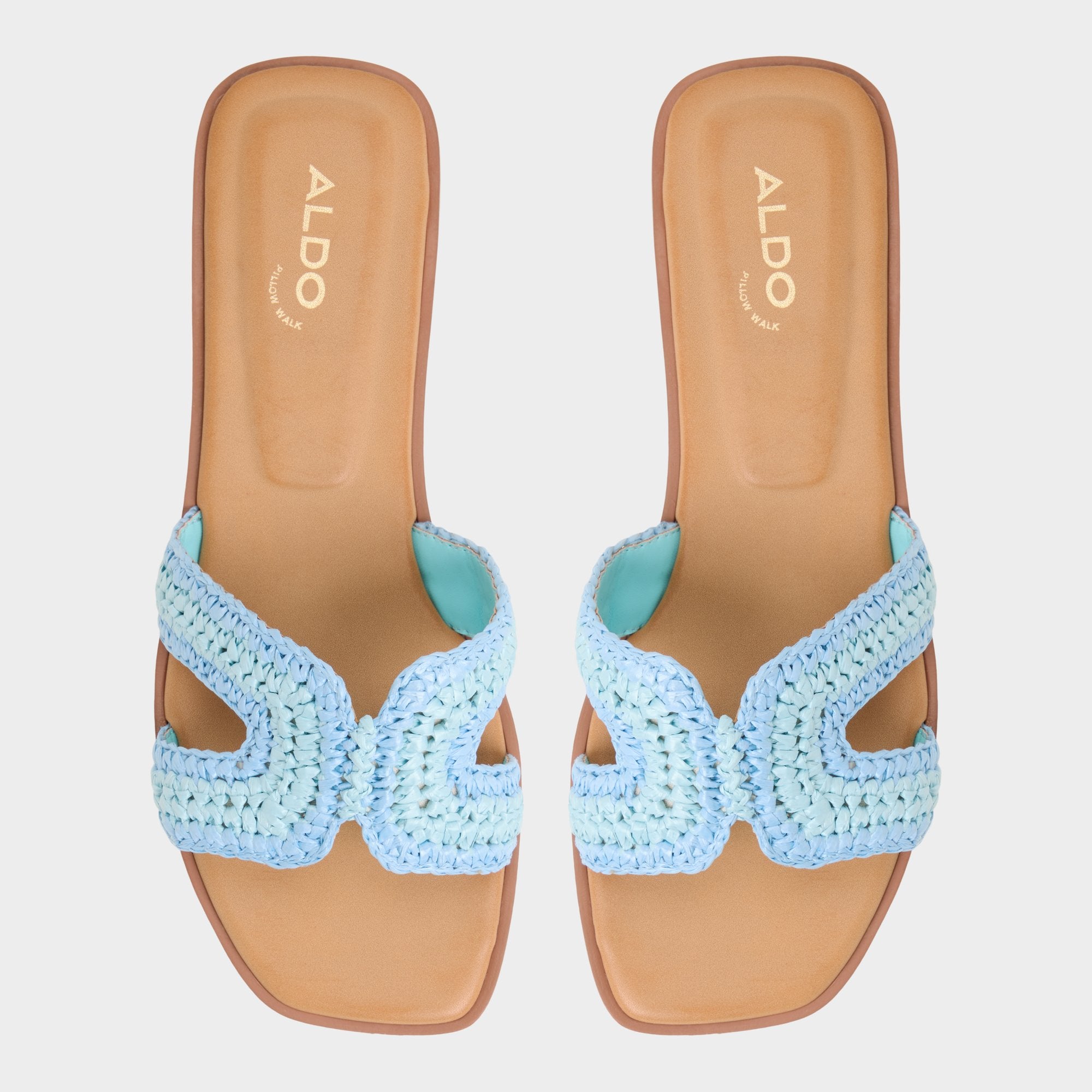 Aldo | Itsandal Blue Combo Women's Flats - Slide sandal