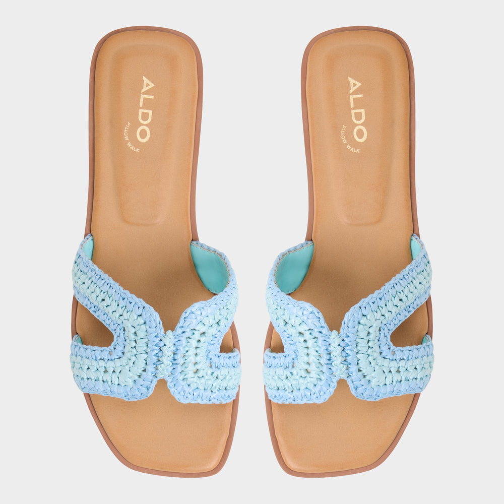 Aldo | Itsandal Blue Combo Women's Flats - Slide sandal