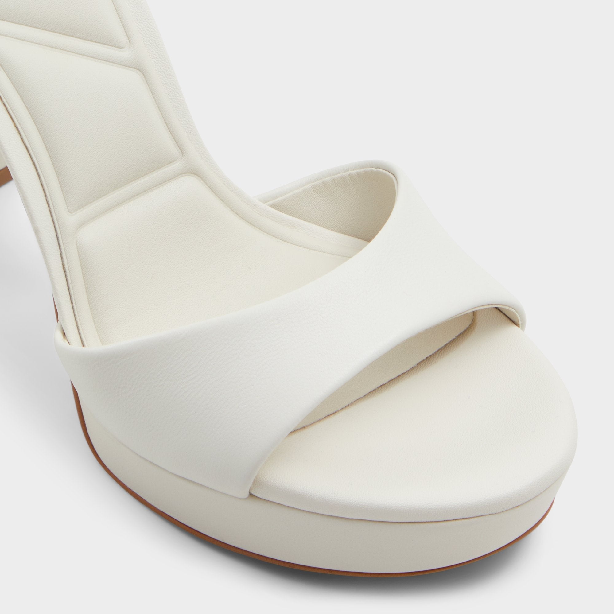 Aldo | Enaegyn2.0 White/Bone Women's Platform Shoes - Strappy heeled sandal, Block heel