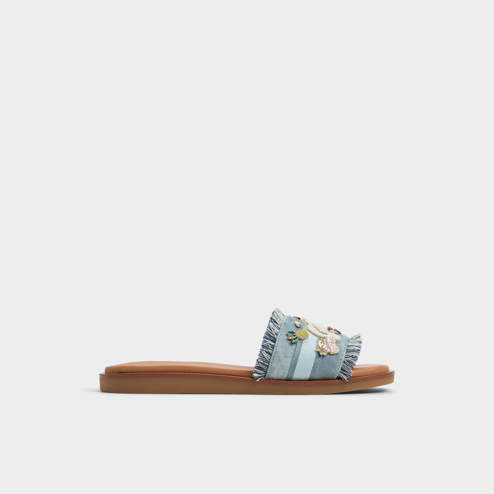 Aldo | Beachside Denim Women's Flats - Slide sandal
