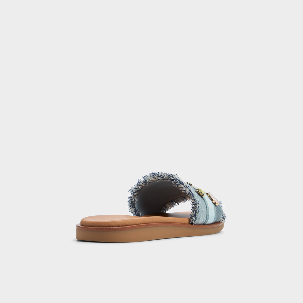 Aldo | Beachside Denim Women's Flats - Slide sandal