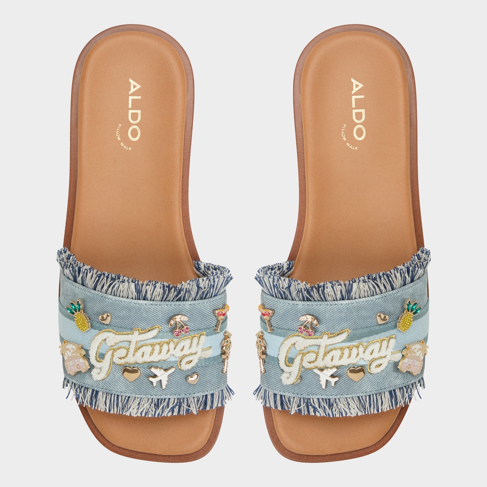 Aldo | Beachside Denim Women's Flats - Slide sandal