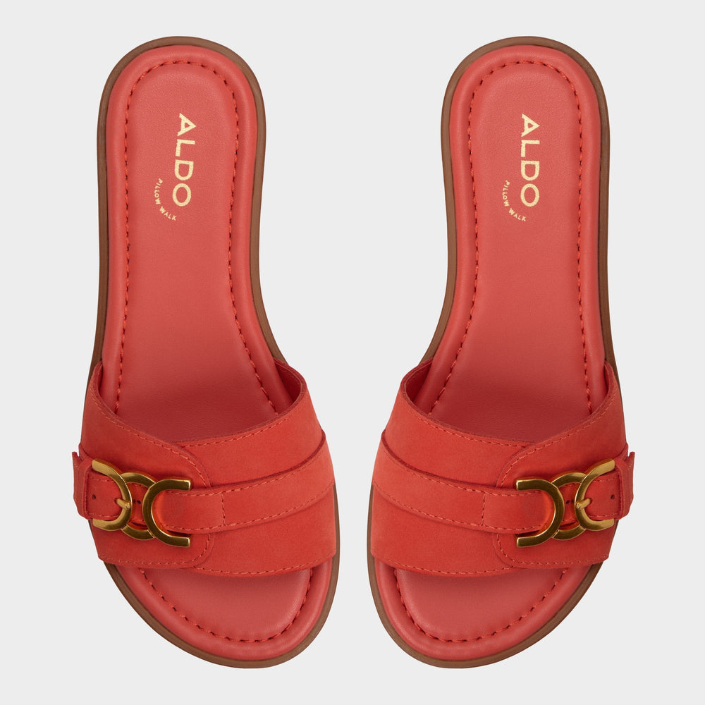 Aldo | Dallaedar Medium Red Women's Flats - Slide sandal