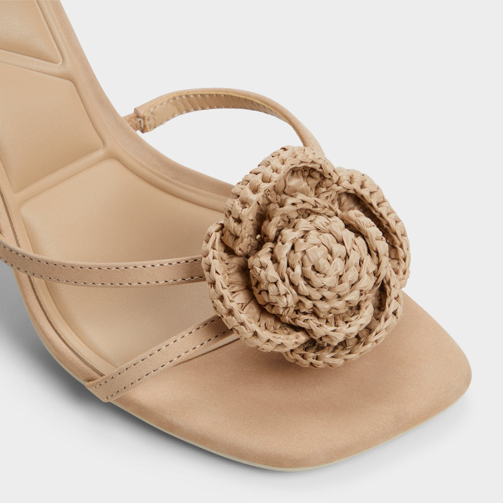 Aldo | Wildblossom Sand Women's Heeled sandals - Strappy heeled sandal, Stiletto heel