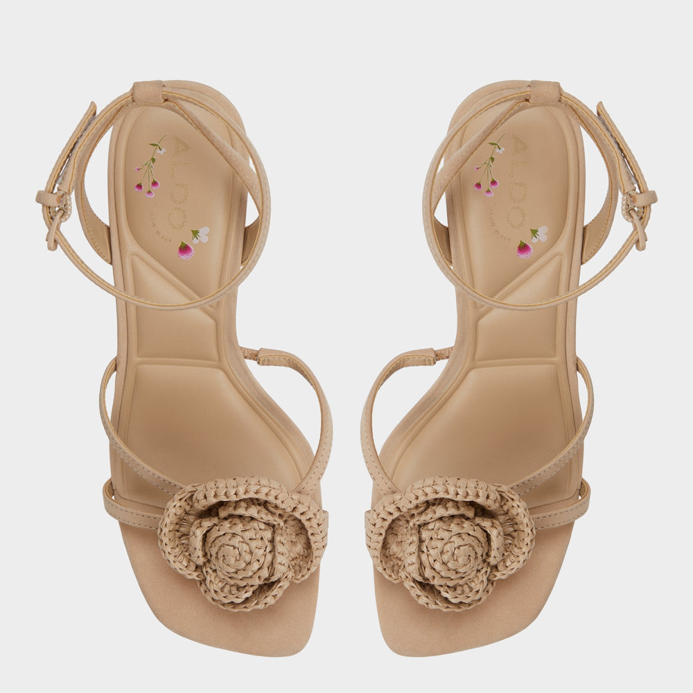 Aldo | Wildblossom Sand Women's Heeled sandals - Strappy heeled sandal, Stiletto heel