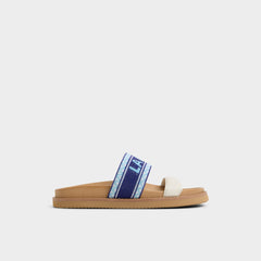 Aldo | Beachvacay White/Blue Women's Footbed sandals - Slide sandal, Footbed sandal