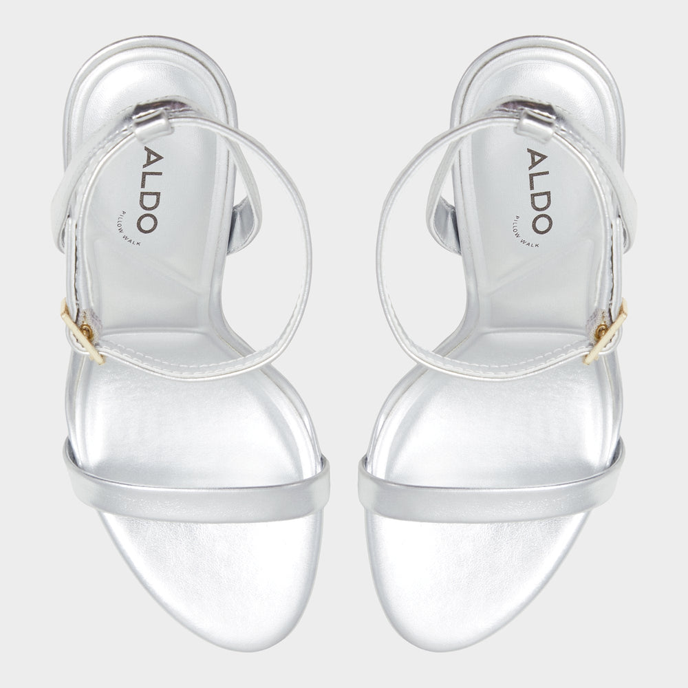 Aldo | Maristou Silver Women's Strappy sandals - Strappy heeled sandal