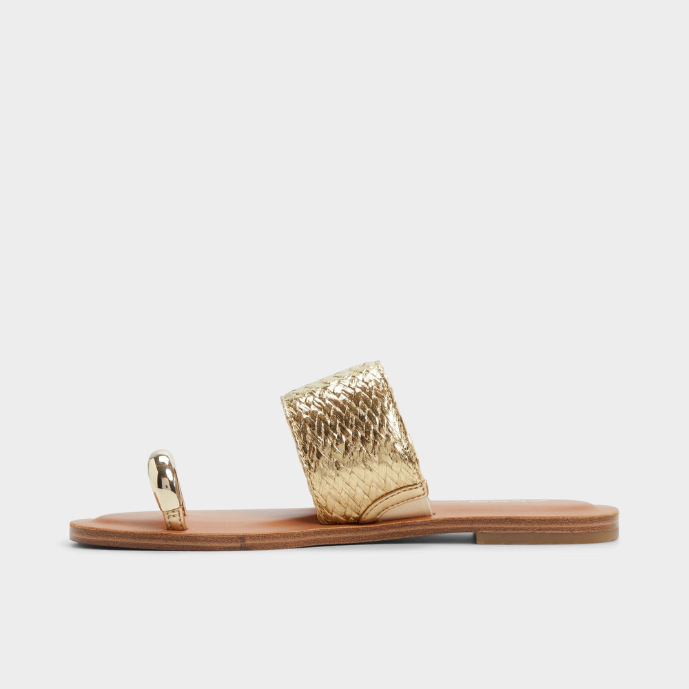 Aldo | Beachwalk Gold Women's Iridescent metallics - Slide sandal
