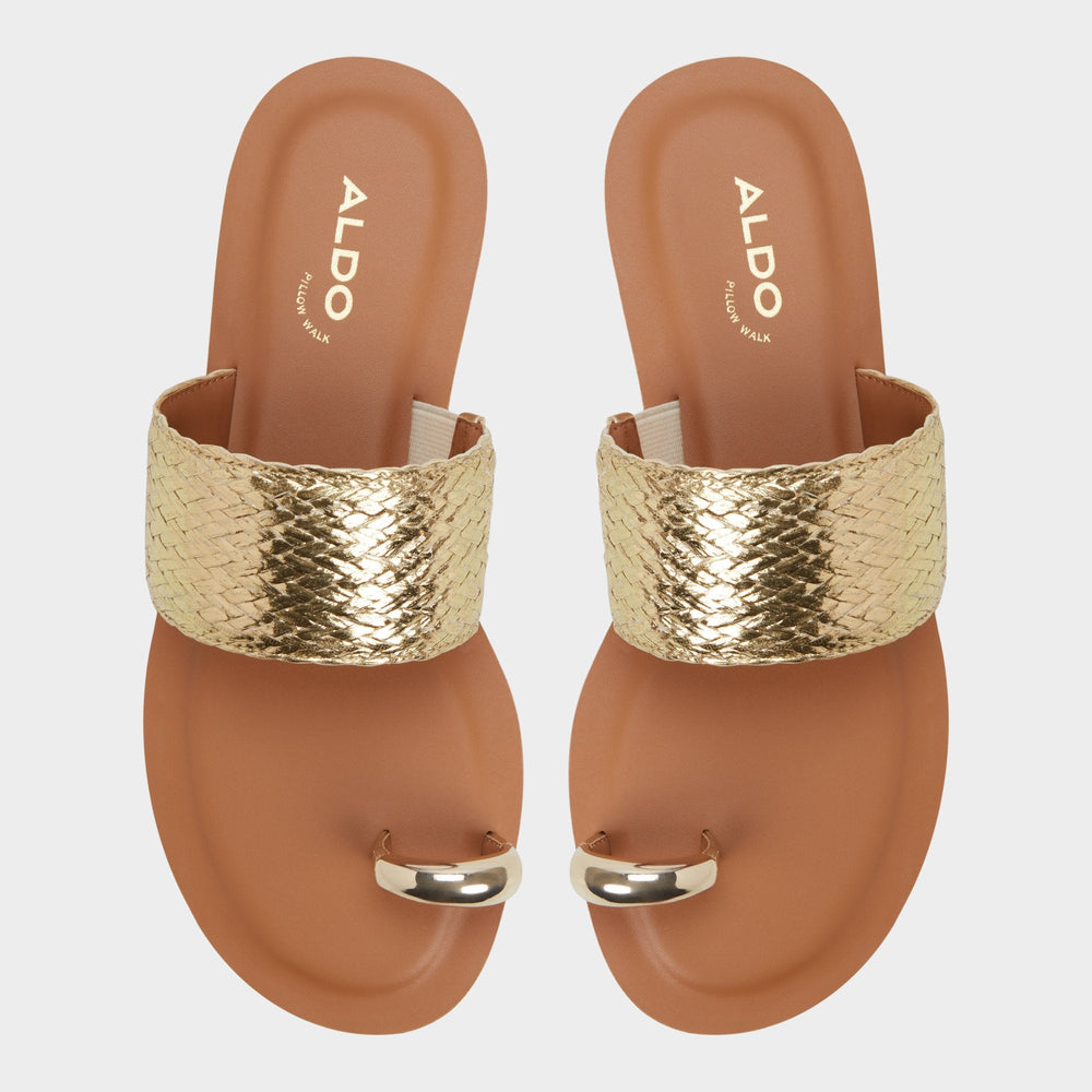 Aldo | Beachwalk Gold Women's Iridescent metallics - Slide sandal
