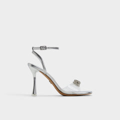 Aldo | Ozley Silver Women's Strappy Heels - Strappy heeled sandal