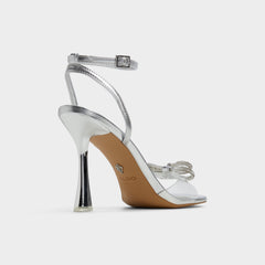 Aldo | Ozley Silver Women's Strappy Heels - Strappy heeled sandal