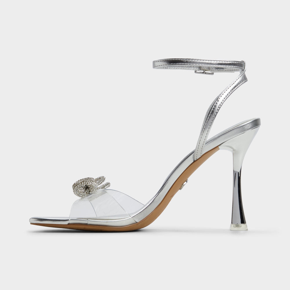 Aldo | Ozley Silver Women's Strappy Heels - Strappy heeled sandal