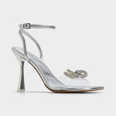 Aldo | Ozley Silver Women's Strappy Heels - Strappy heeled sandal