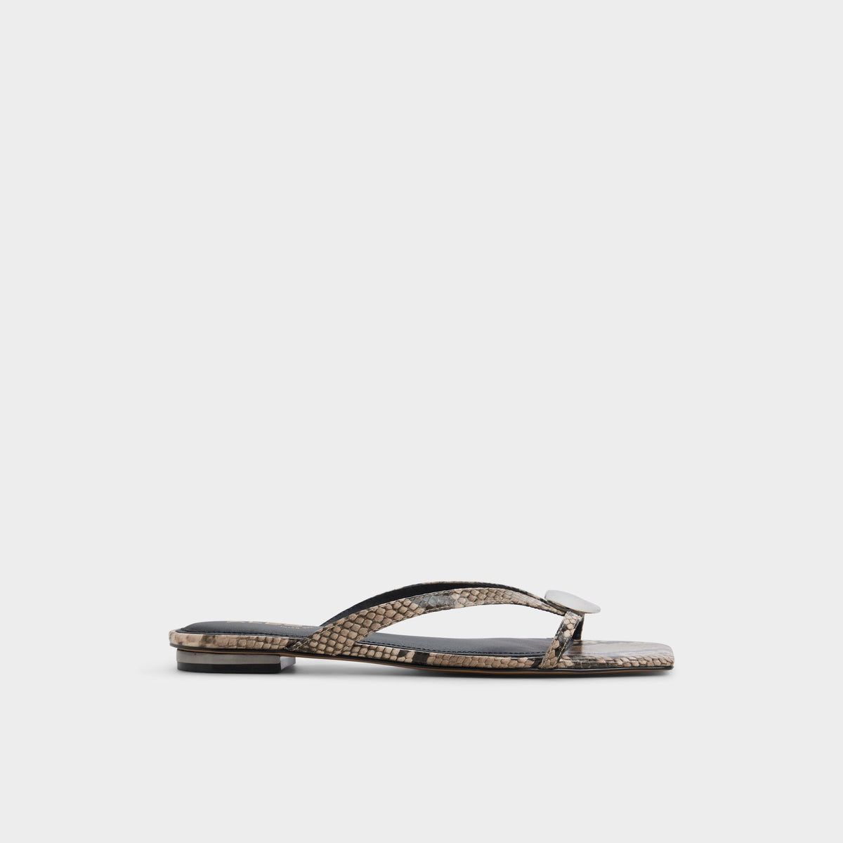 Aldo | Iliria White/Black Women's Flats - Slide sandal