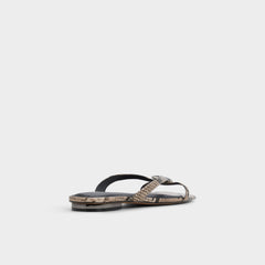Aldo | Iliria White/Black Women's Flats - Slide sandal