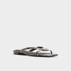 Aldo | Iliria White/Black Women's Flats - Slide sandal