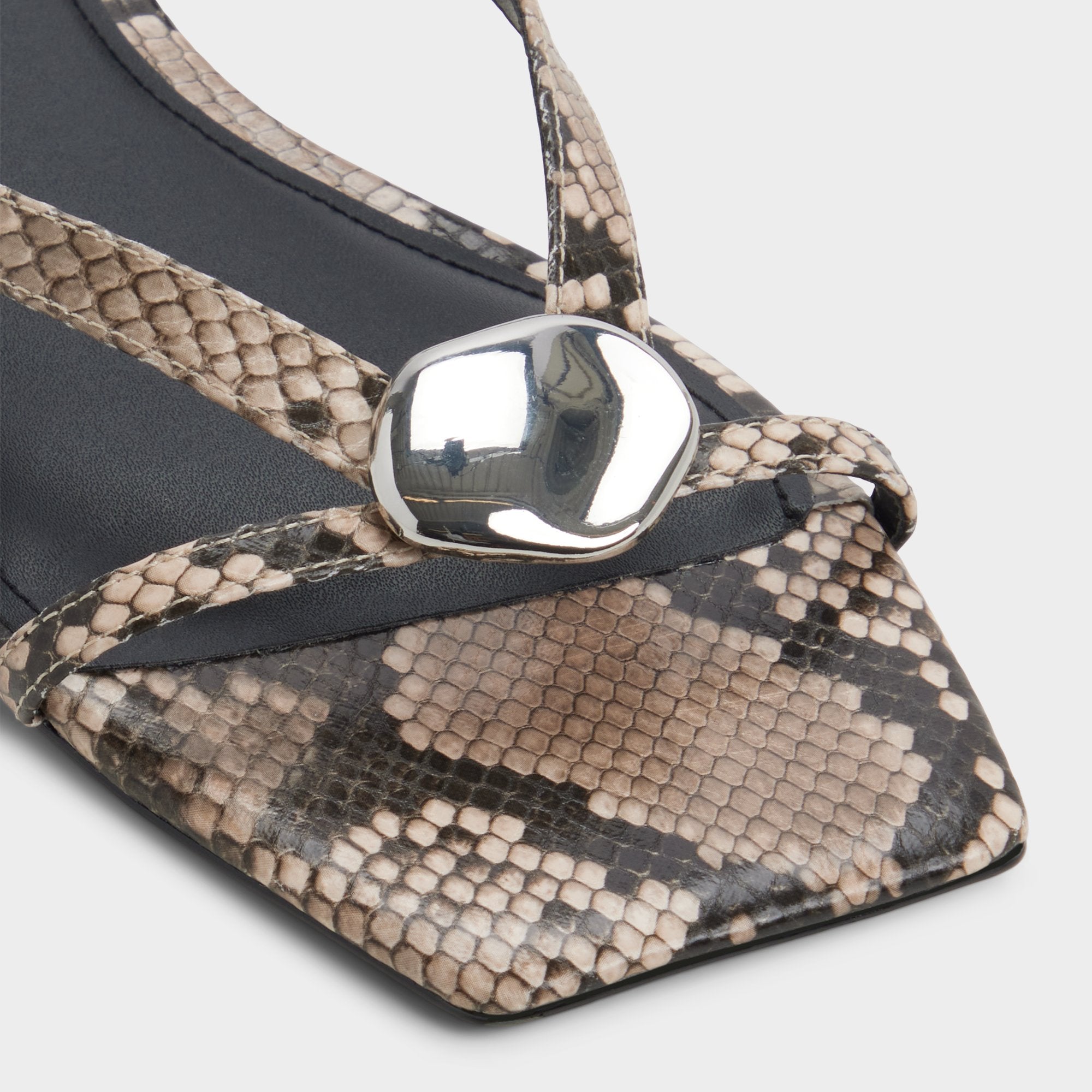 Aldo | Iliria White/Black Women's Flats - Slide sandal