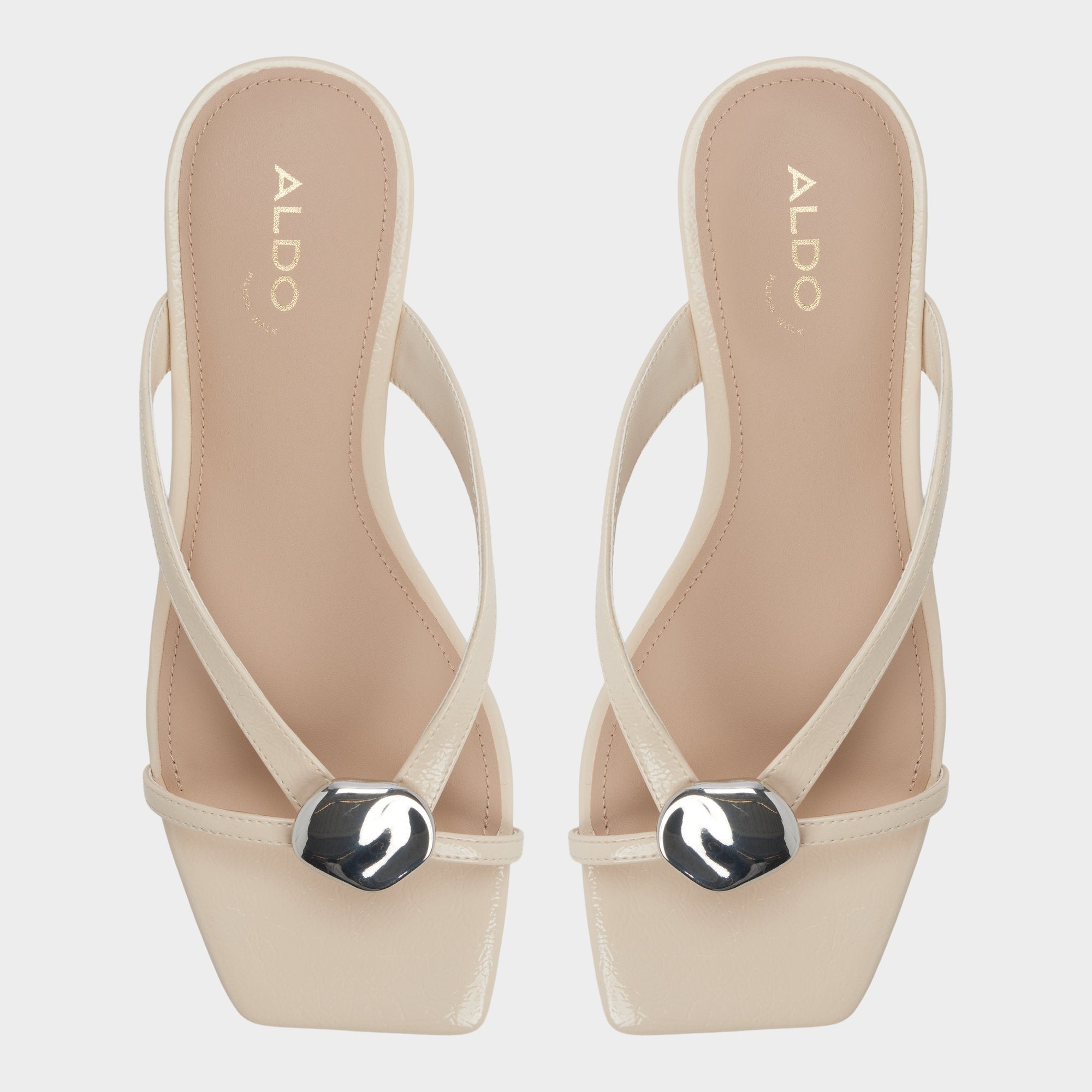 Aldo | Iliria Beige Women's Flats - Slide sandal