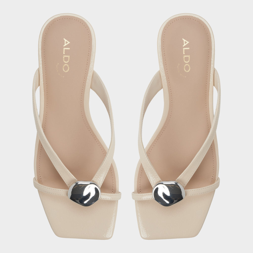 Aldo | Iliria Beige Women's Flats - Slide sandal