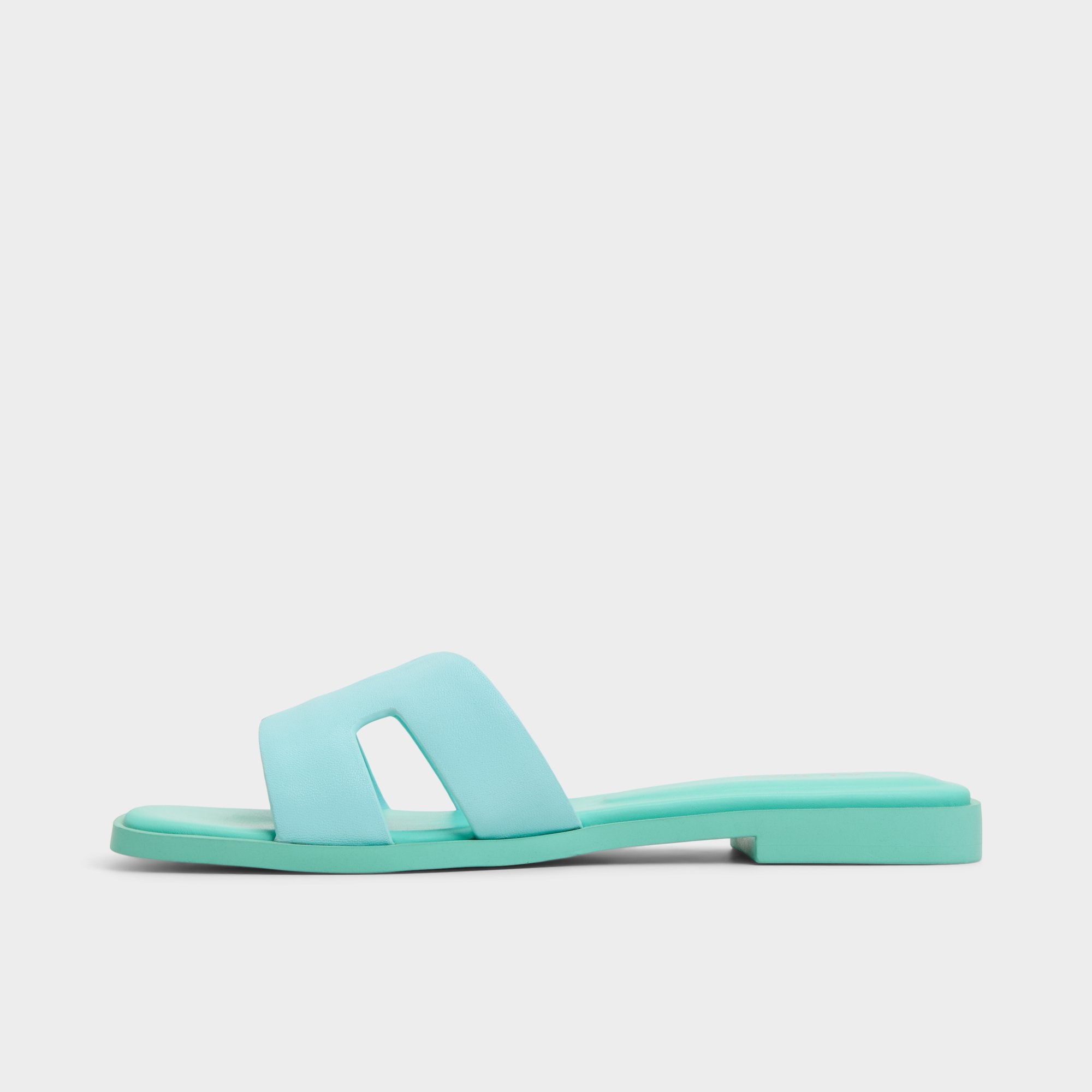 Aldo | Itsandal Turquoise Women's Flats - Slide sandal