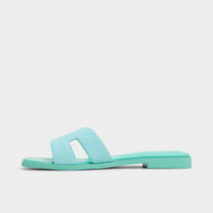Aldo | Itsandal Turquoise Women's Flats - Slide sandal