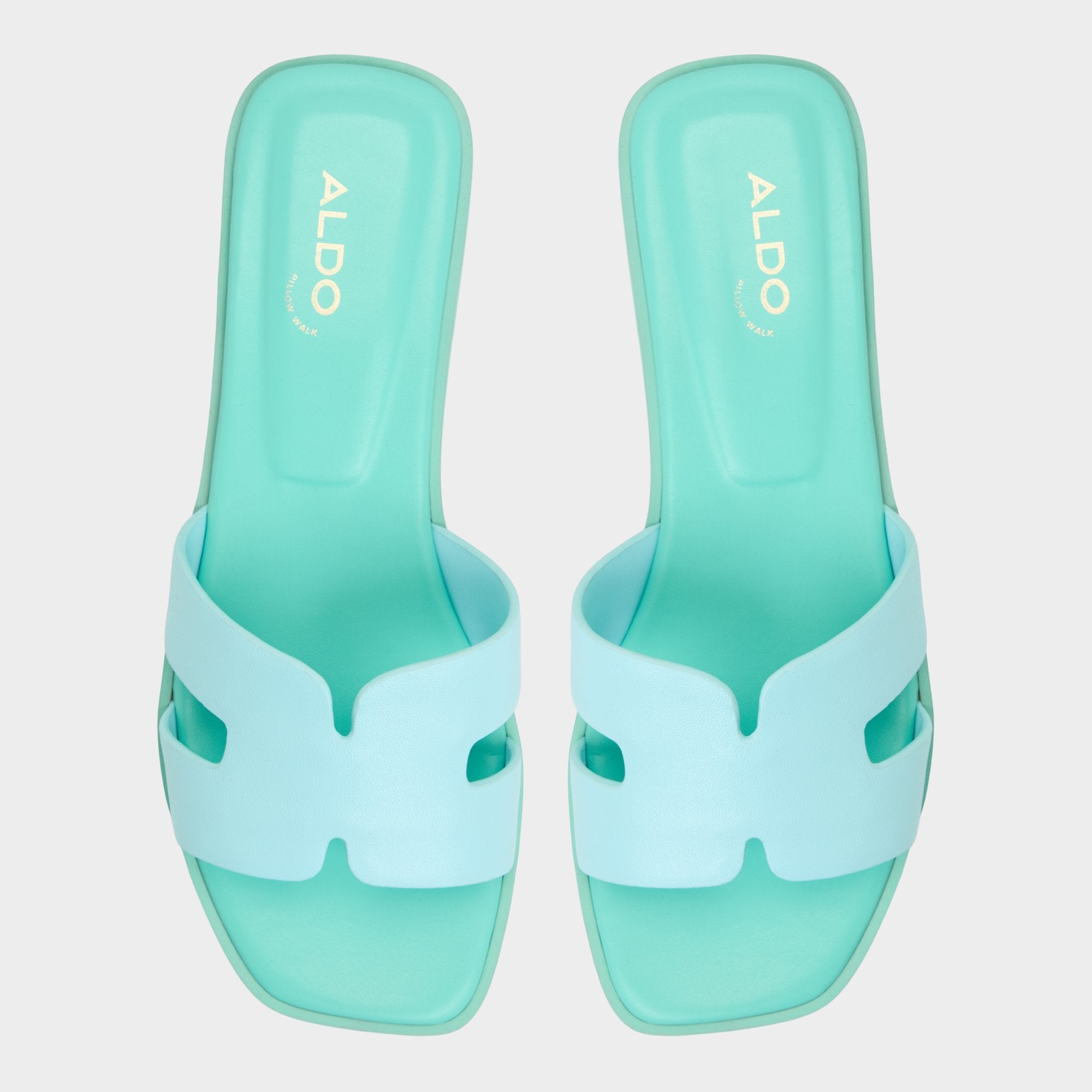 Aldo | Itsandal Turquoise Women's Flats - Slide sandal