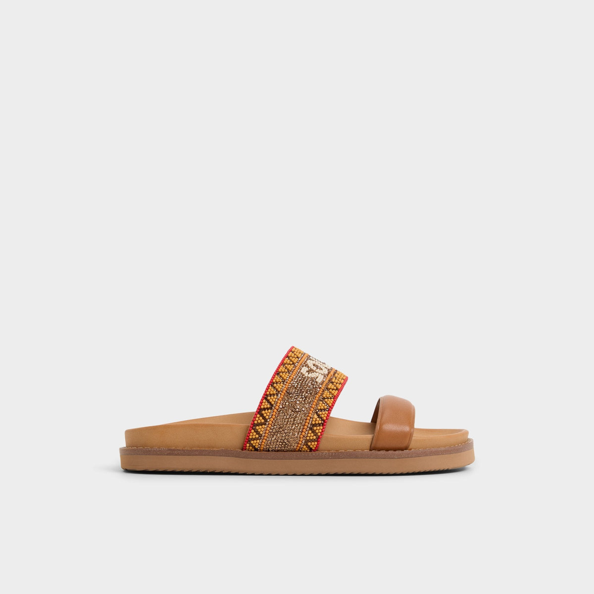 Aldo | Beachvacay Brown Multi Women's Footbed sandals -