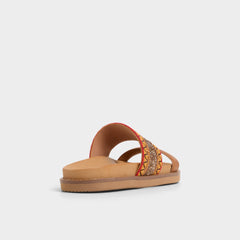Aldo | Beachvacay Brown Multi Women's Footbed sandals -