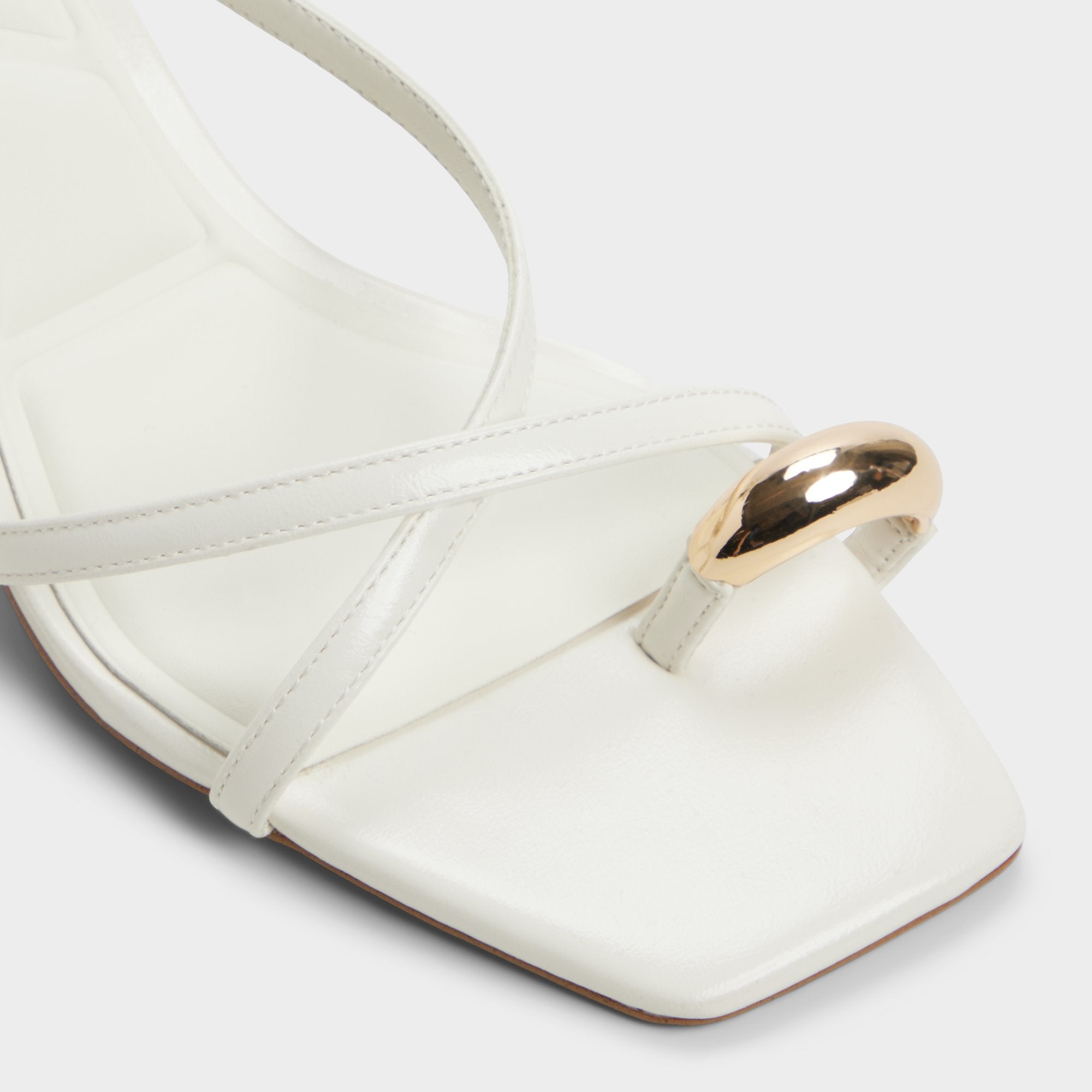 Aldo | Elodiah White/Bone Women's Travel essentials - Strappy heeled sandal, Stiletto heel