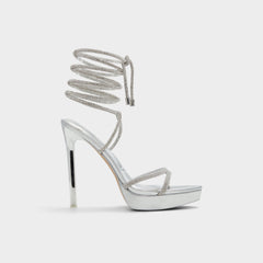 Aldo | Izabella in Silver 13621003 - Strappy heeled sandal, Platform