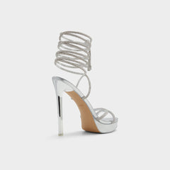 Aldo | Izabella in Silver 13621003 - Strappy heeled sandal, Platform