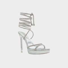 Aldo | Izabella in Silver 13621003 - Strappy heeled sandal, Platform