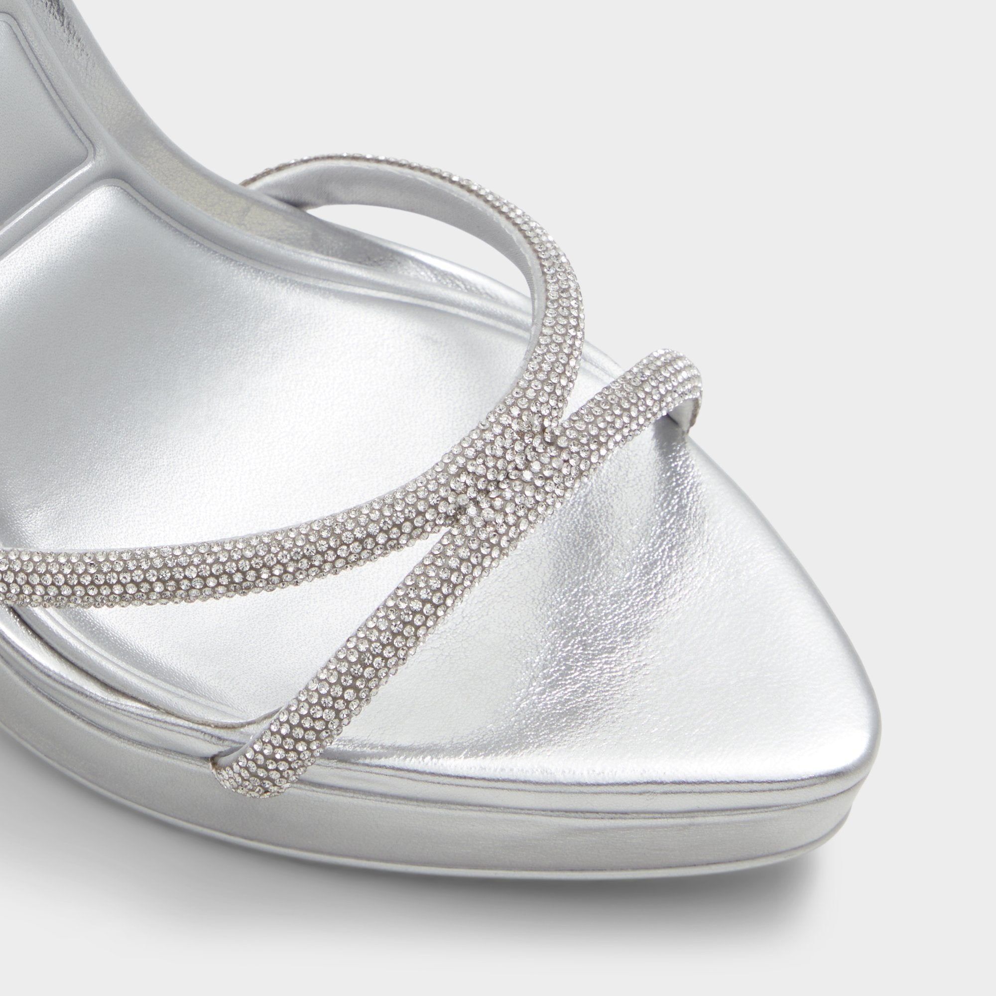 Aldo | Izabella in Silver 13621003 - Strappy heeled sandal, Platform