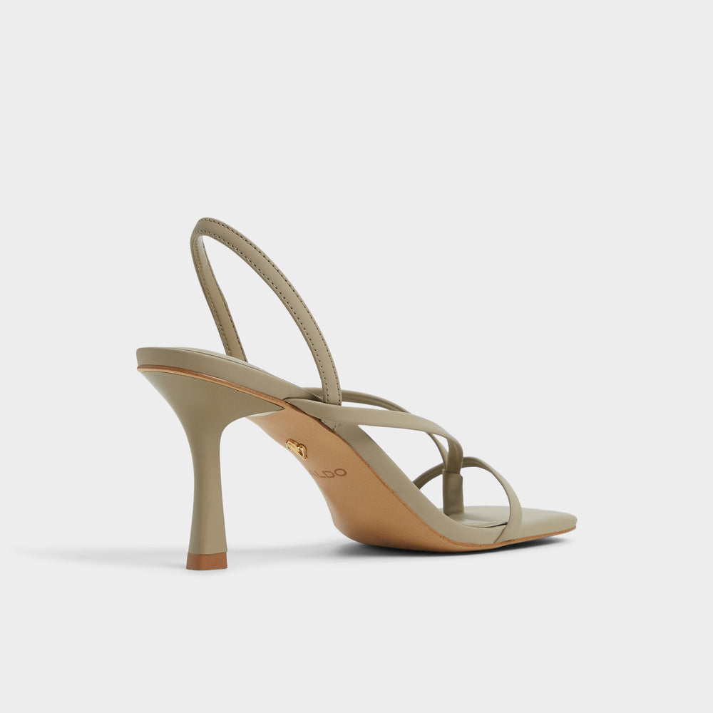 Aldo | Riva Other Green Women's Strappy sandals - Sling back heeled sandal, Stiletto heel
