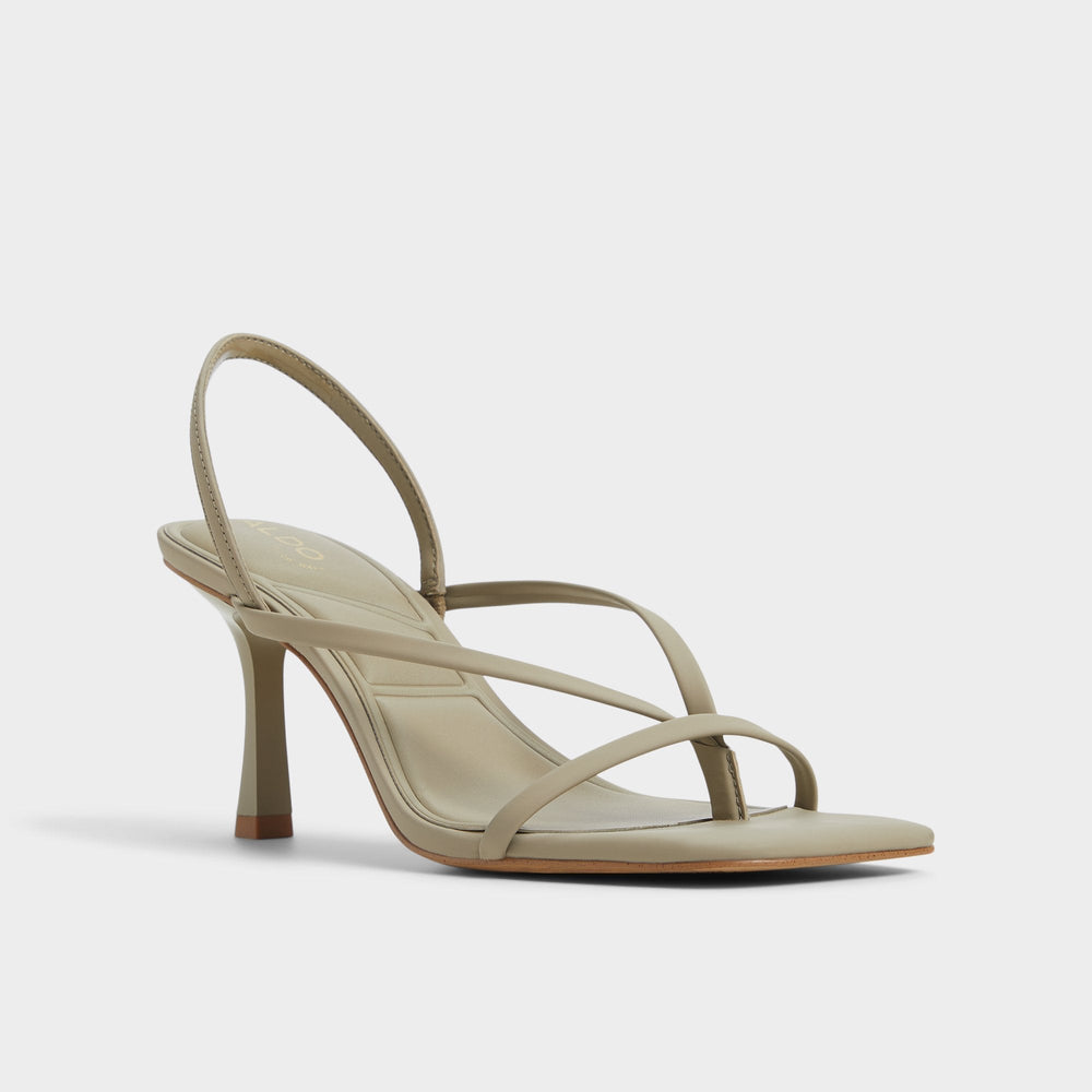 Aldo | Riva Other Green Women's Strappy sandals - Sling back heeled sandal, Stiletto heel