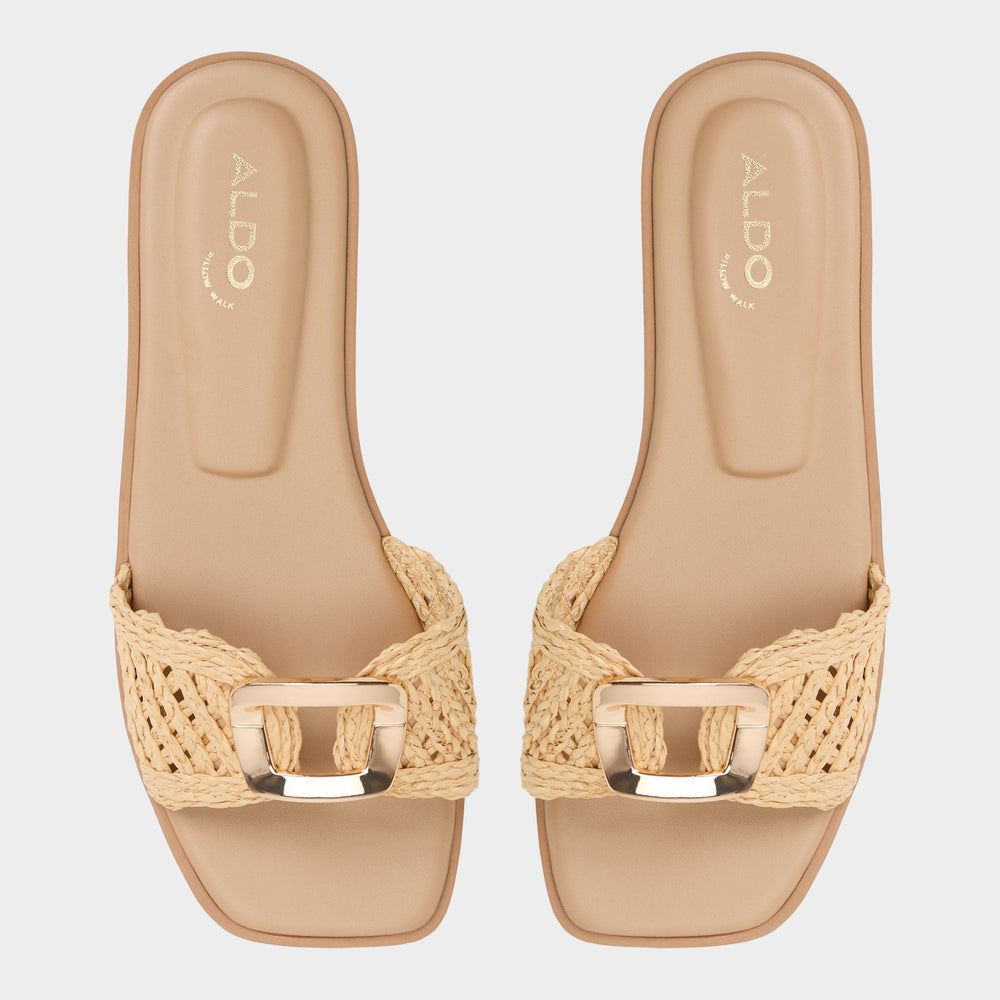 Aldo | Tidella Natural Women's Flats - Slide sandal