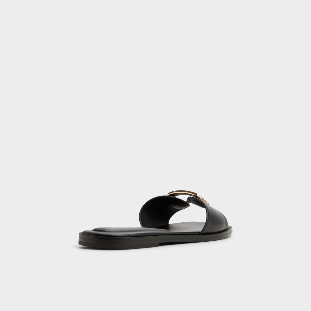 Aldo | Tidella Black Women's Flats - Slide sandal