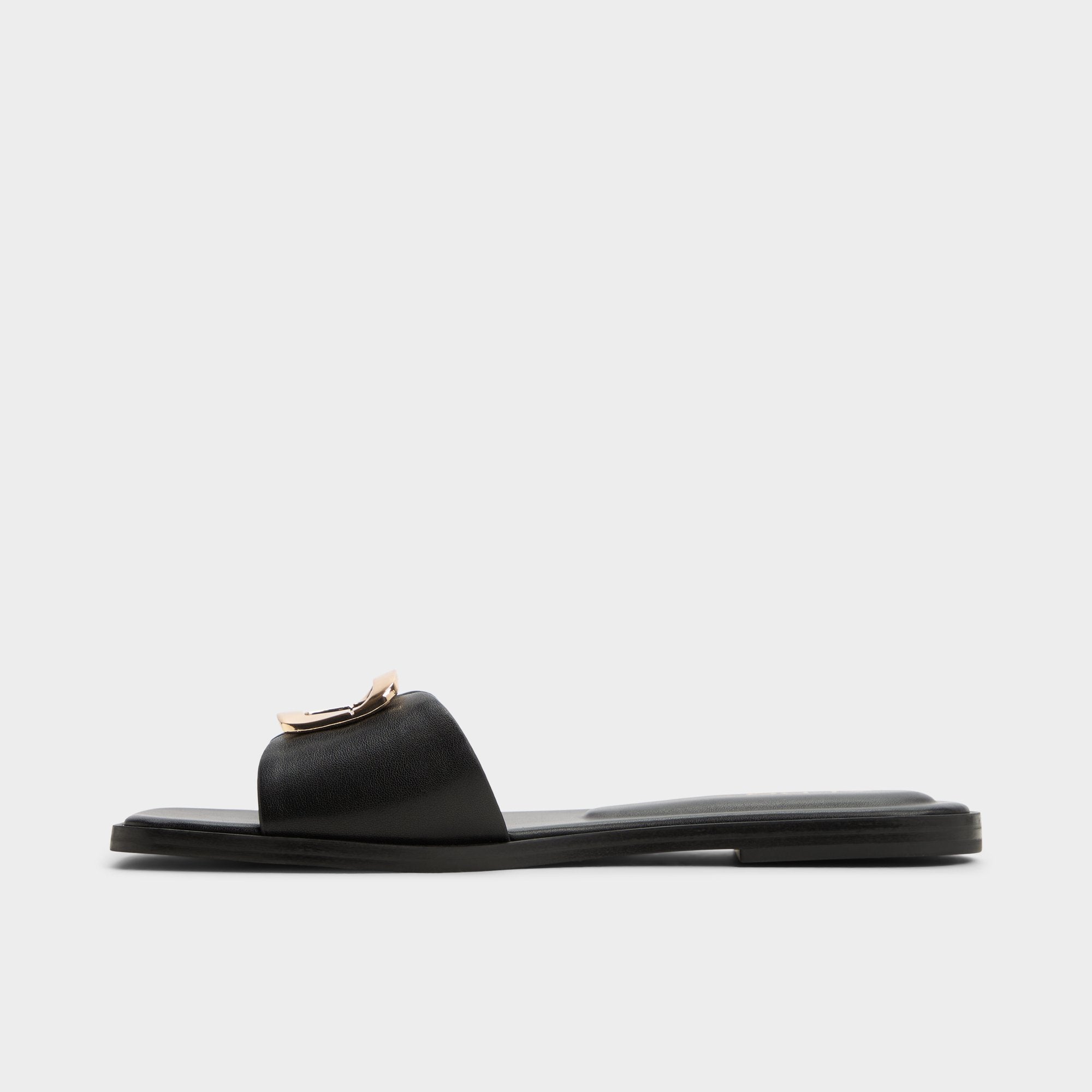 Aldo | Tidella Black Women's Flats - Slide sandal
