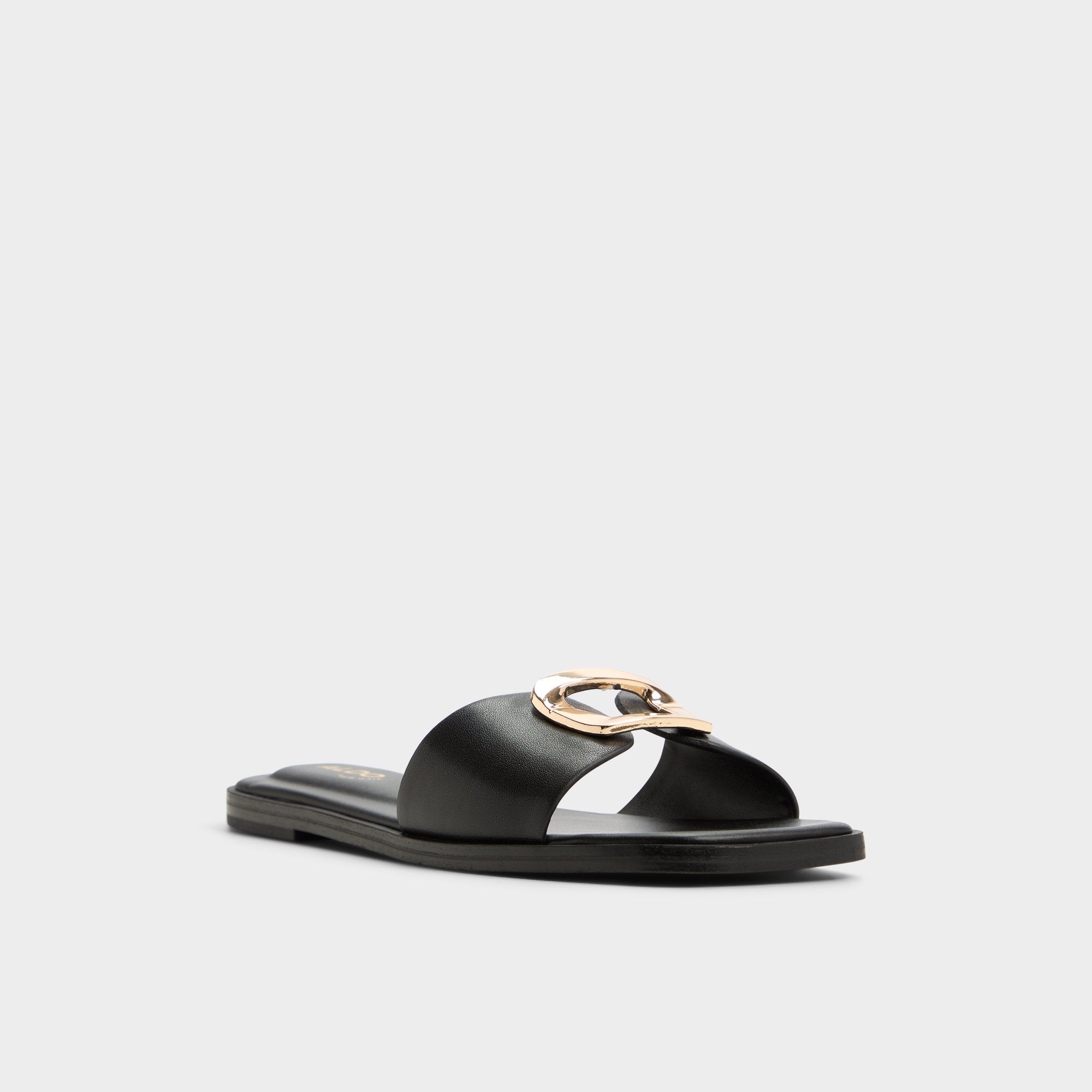 Aldo | Tidella Black Women's Flats - Slide sandal