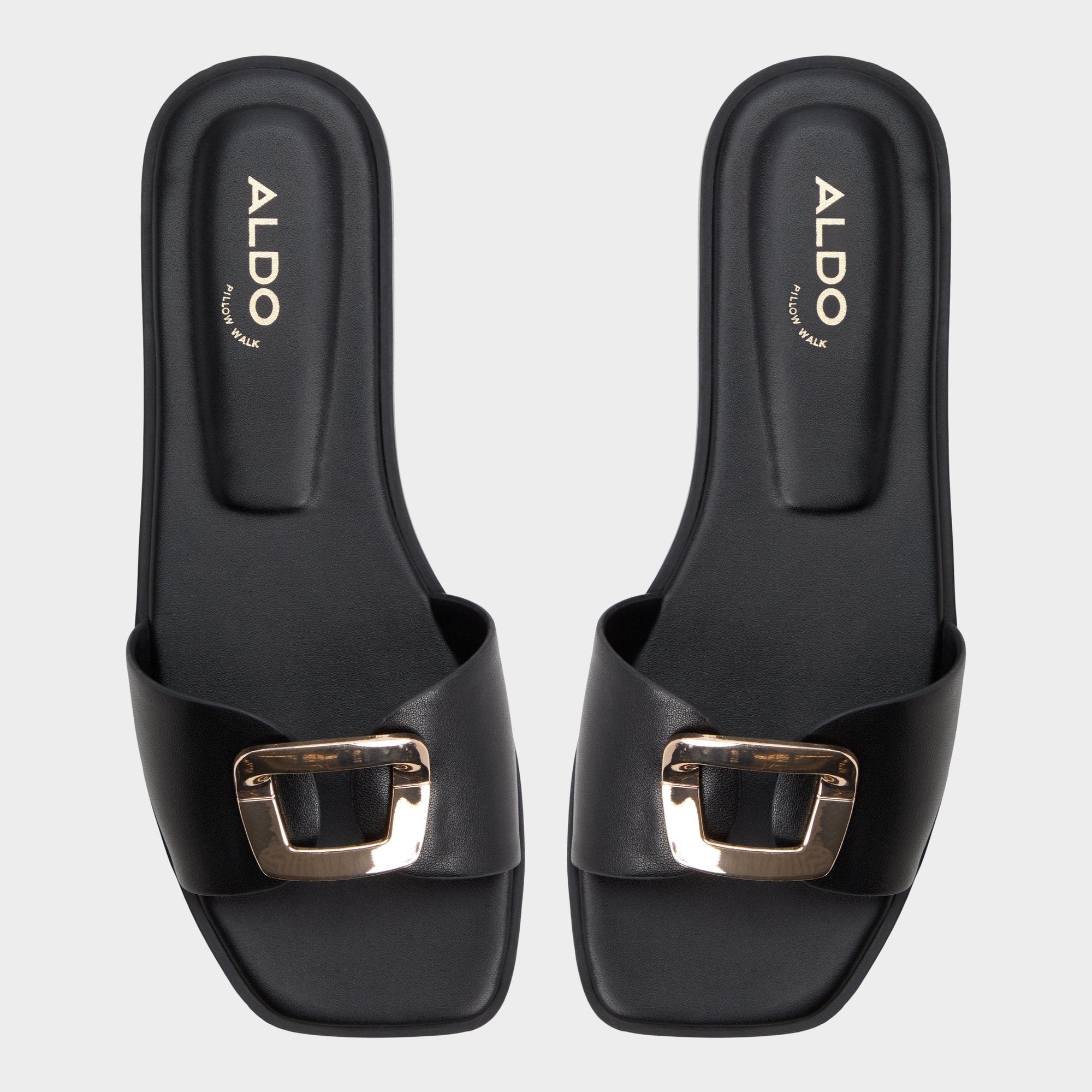 Aldo | Tidella Black Women's Flats - Slide sandal