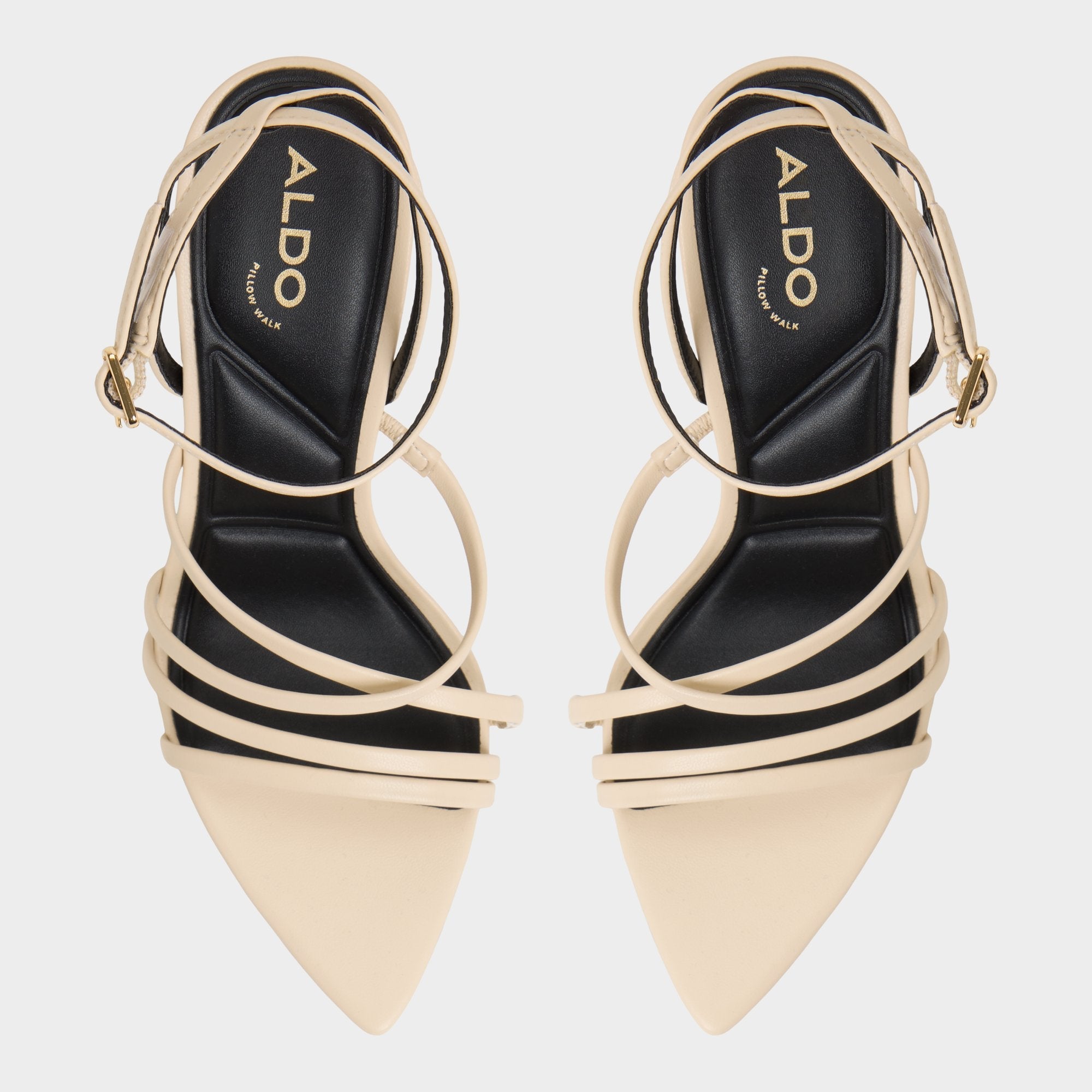 Aldo | Solania Light Beige Women's Strappy sandals - Heeled sandal, Stiletto heel