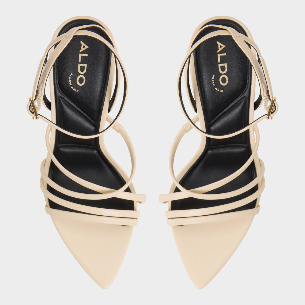 Aldo | Solania Light Beige Women's Strappy sandals - Heeled sandal, Stiletto heel
