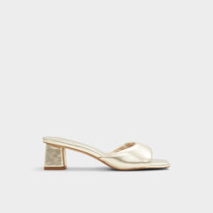 Aldo | Aneka Gold Women's Heeled mules - Heeled mule, Block heel