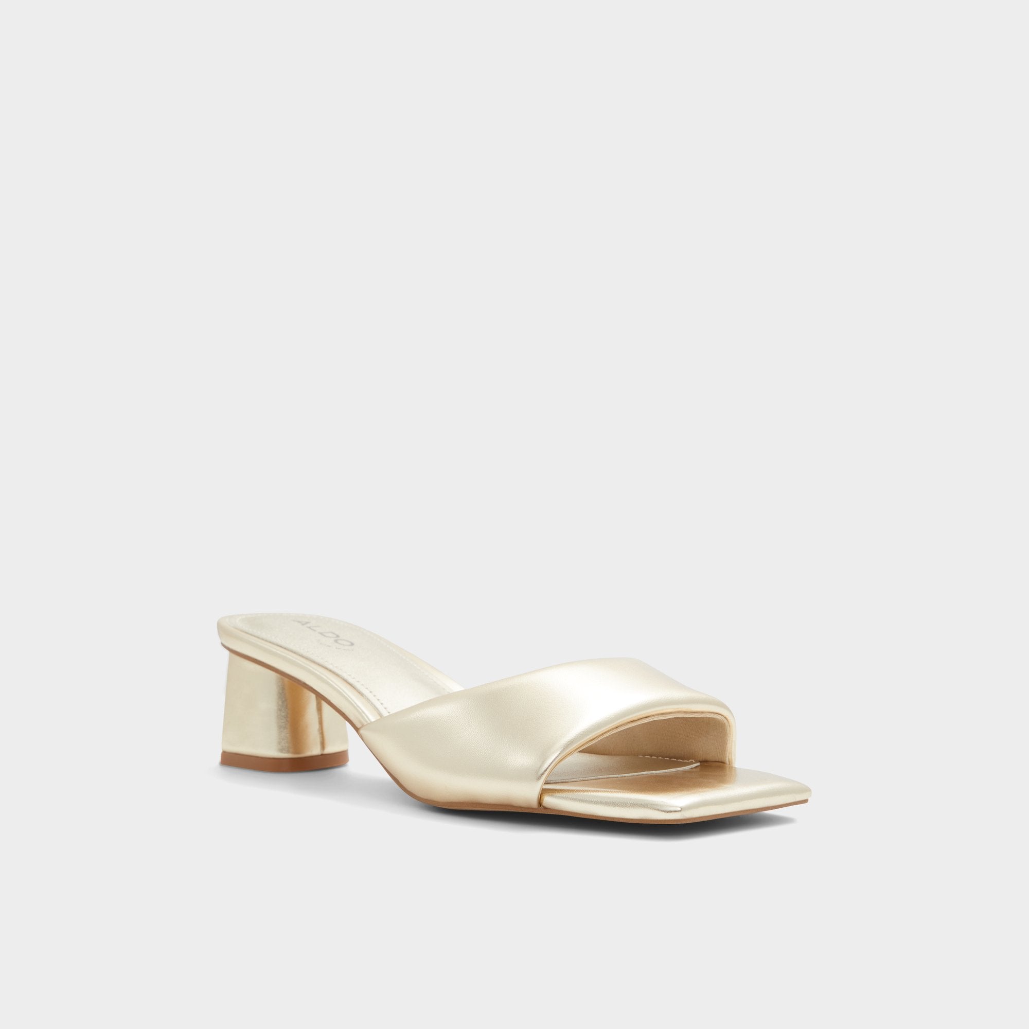Aldo | Aneka Gold Women's Heeled mules - Heeled mule, Block heel