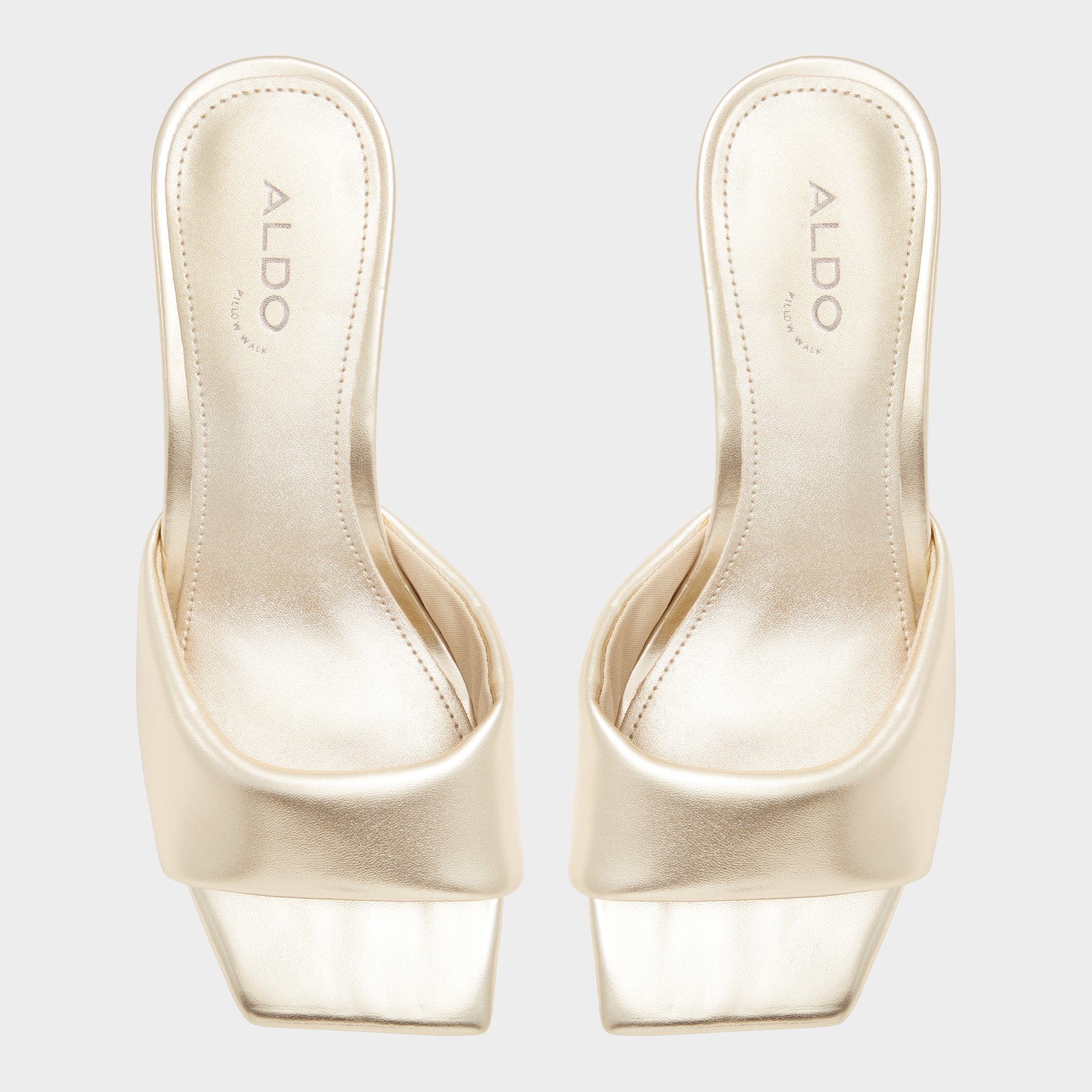 Aldo | Aneka Gold Women's Heeled mules - Heeled mule, Block heel
