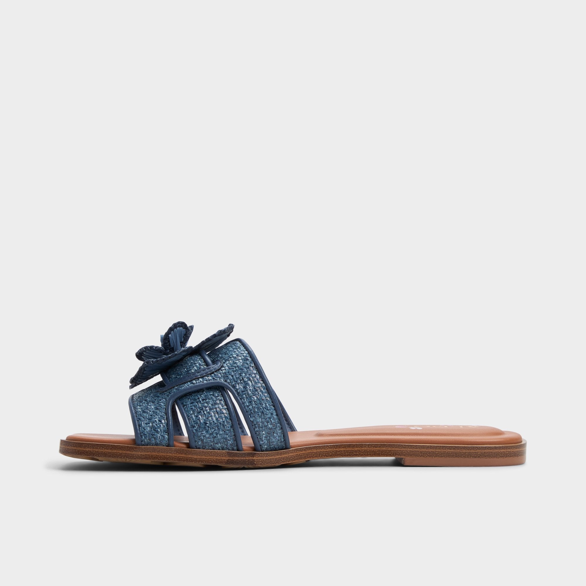 Aldo | Seaflower Denim Women's Flats - Slide sandal
