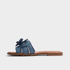 Aldo | Seaflower Denim Women's Flats - Slide sandal