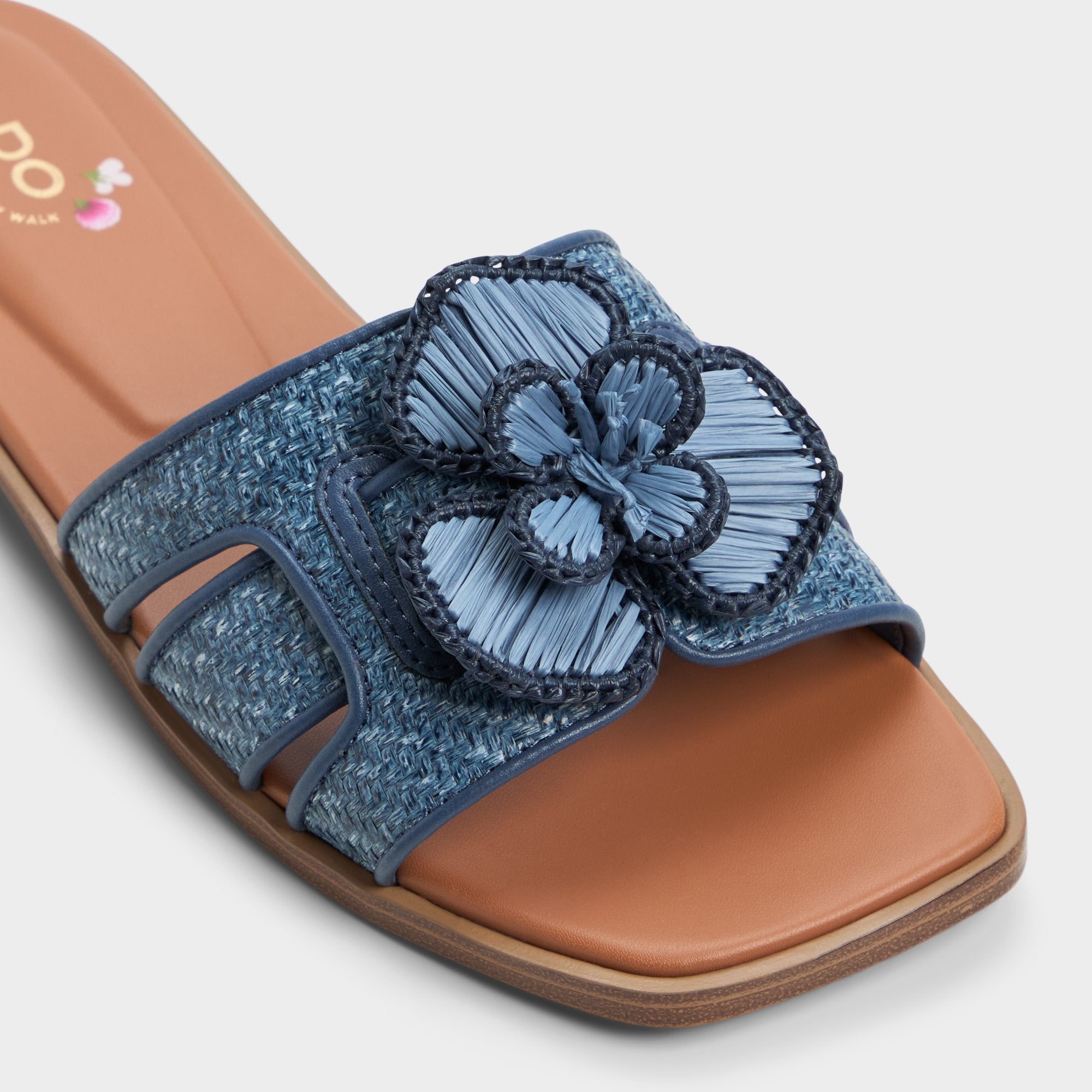 Aldo | Seaflower Denim Women's Flats - Slide sandal