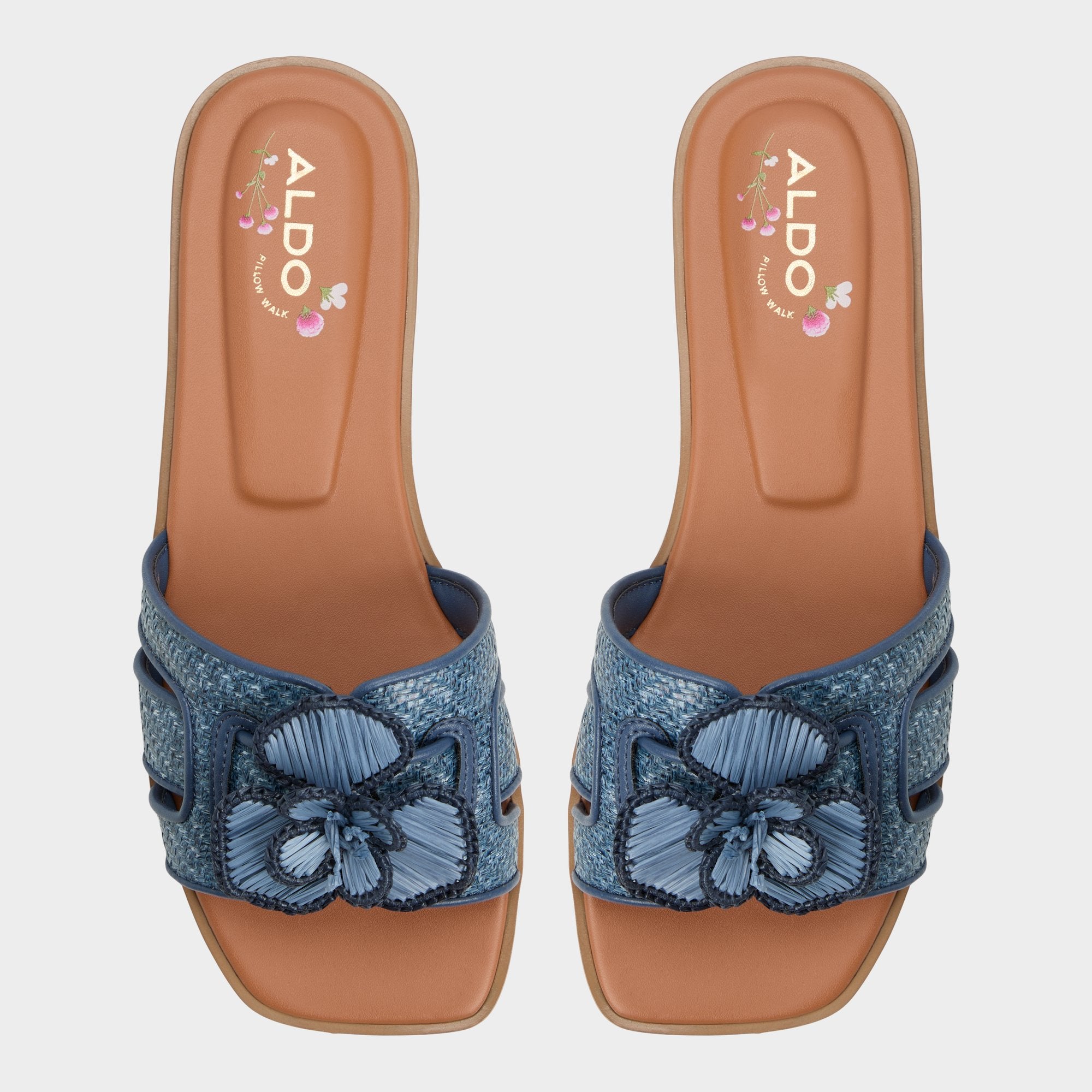 Aldo | Seaflower Denim Women's Flats - Slide sandal