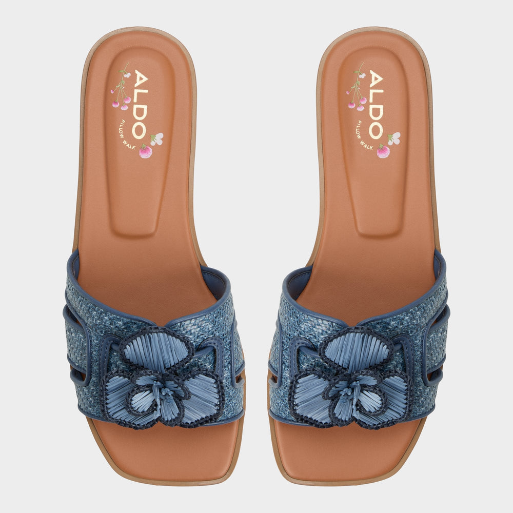 Aldo | Seaflower Denim Women's Flats - Slide sandal